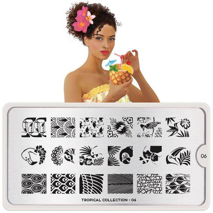 Tropical 06 ✦ Nail Stamping Plate - MoYou London