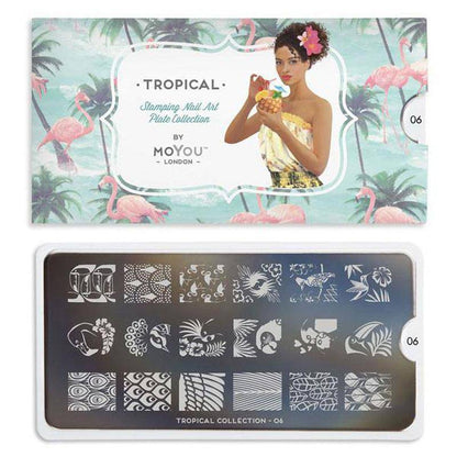Tropical 06 ✦ Nail Stamping Plate - MoYou London