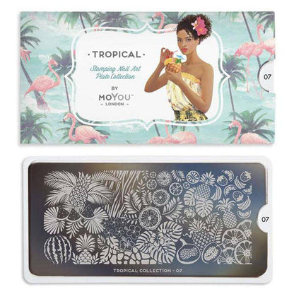 Tropical 07 ✦ Nail Stamping Plate - MoYou London
