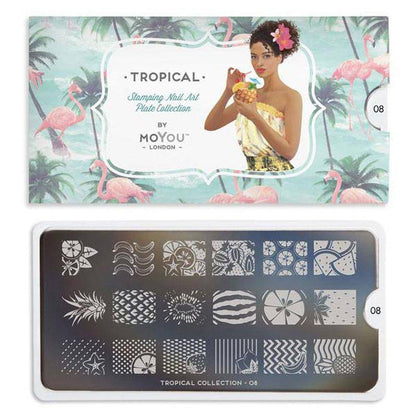 Tropical 08 ✦ Nail Stamping Plate - MoYou London
