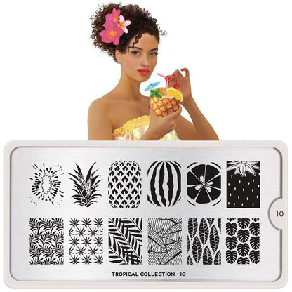 Tropical 10 ✦ Nail Stamping Plate - MoYou London