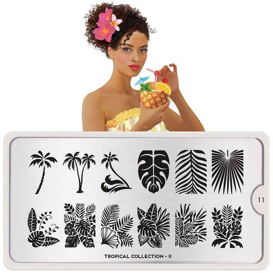 Tropical 11 ✦ Nail Stamping Plate - MoYou London