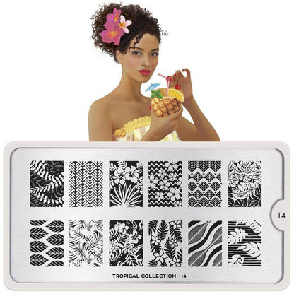 Tropical 14 ✦ Nail Stamping Plate - MoYou London