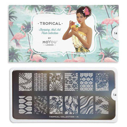 Tropical 14 ✦ Nail Stamping Plate - MoYou London