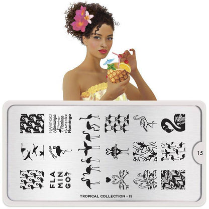 Tropical 15 ✦ Nail Stamping Plate - MoYou London