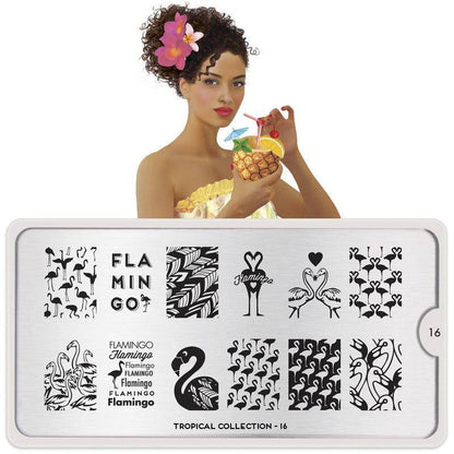 Tropical 16 ✦ Nail Stamping Plate - MoYou London