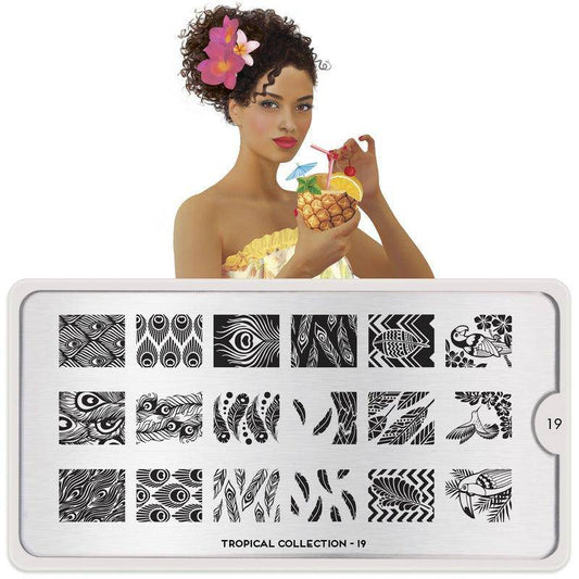 Tropical 19 ✦ Nail Stamping Plate - MoYou London