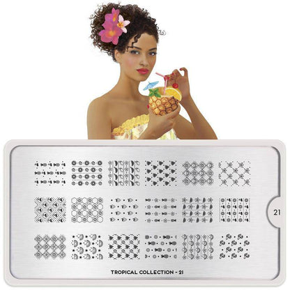Tropical 21 ✦ Nail Stamping Plate - MoYou London