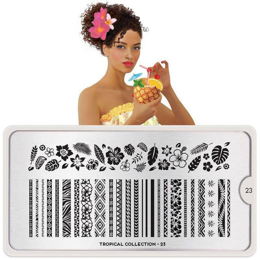 Tropical 23 ✦ Nail Stamping Plate - MoYou London