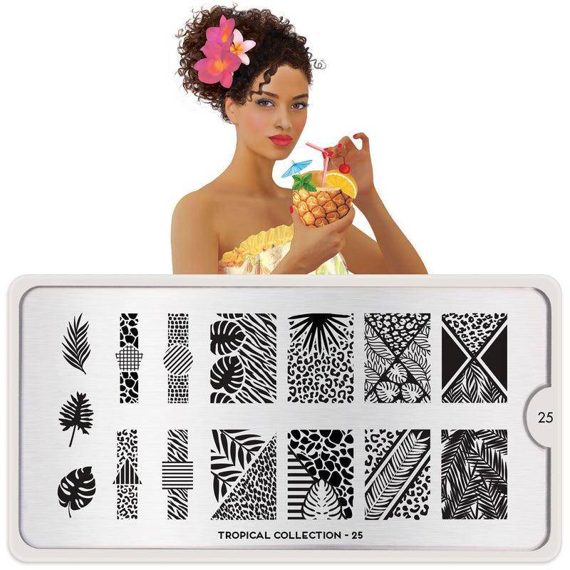 Tropical 25 ✦ Nail Stamping Plate - MoYou London