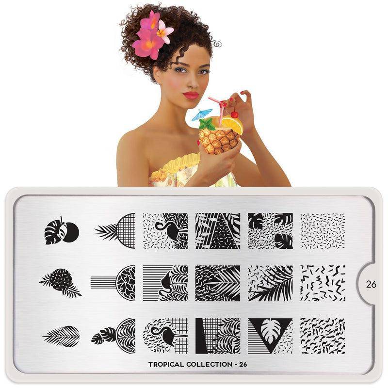 Tropical 26 ✦ Nail Stamping Plate - MoYou London