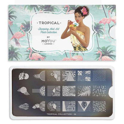 Tropical 26 ✦ Nail Stamping Plate - MoYou London