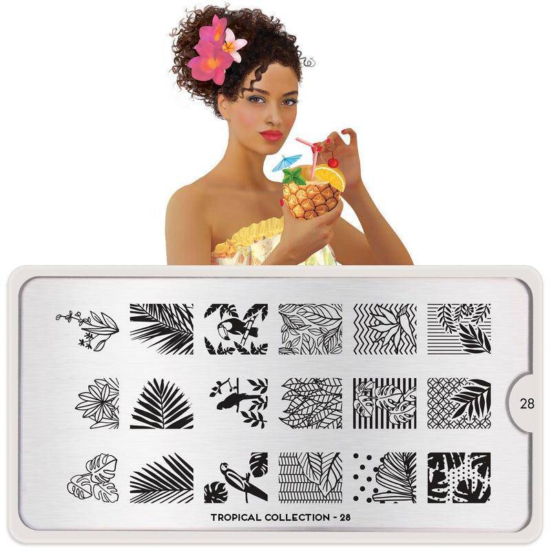 Tropical 28 ✦ Nail Stamping Plate - MoYou London