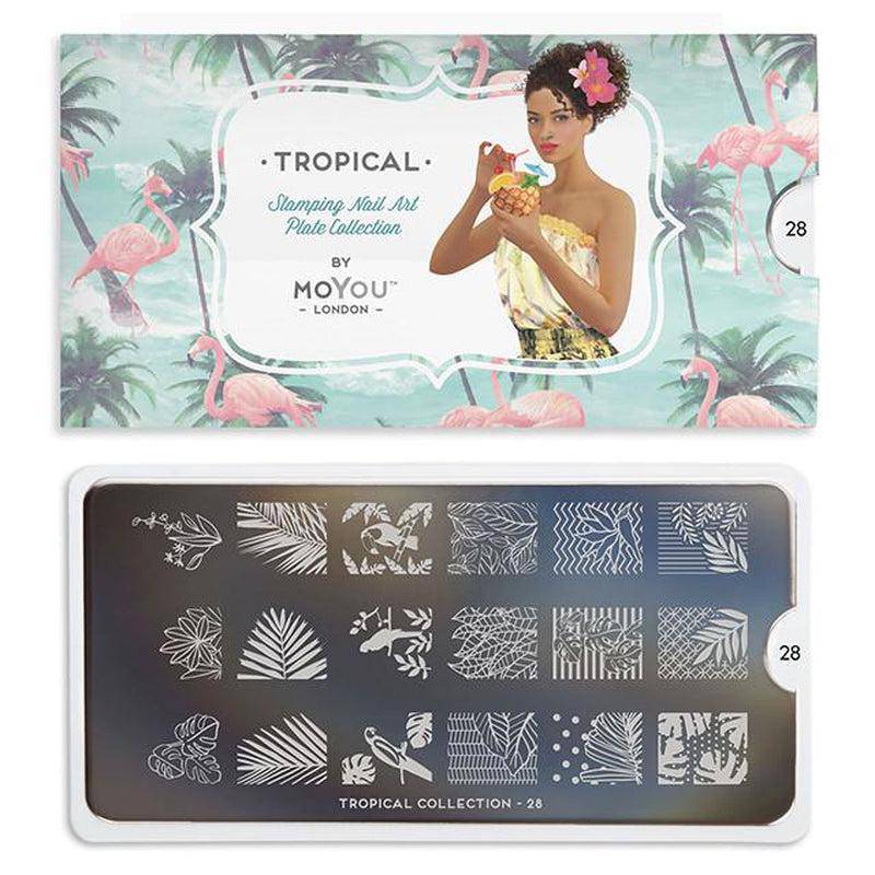 Tropical 28 ✦ Nail Stamping Plate - MoYou London