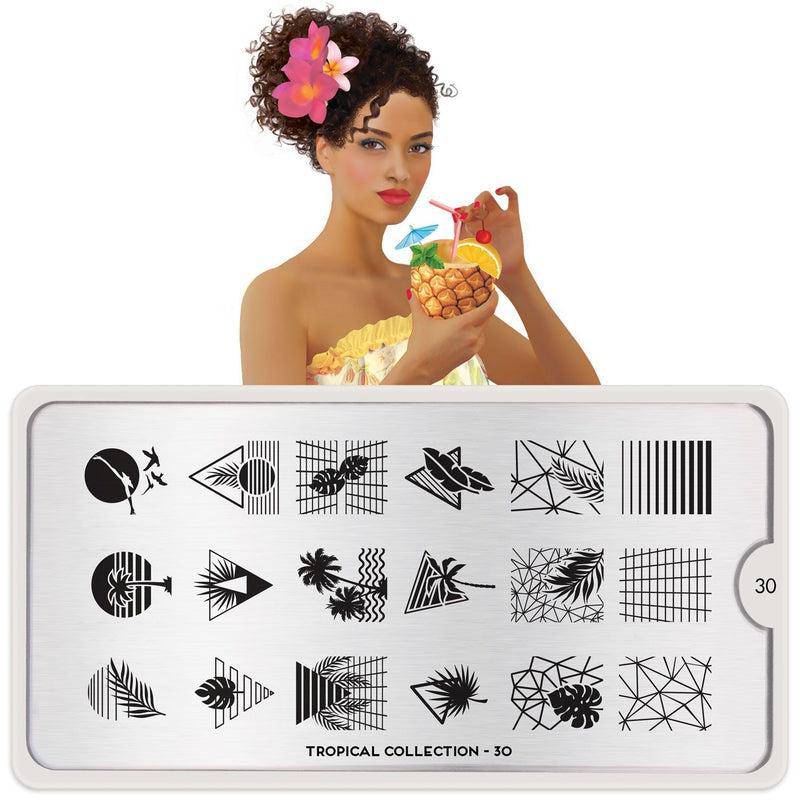 Tropical 30 ✦ Nail Stamping Plate