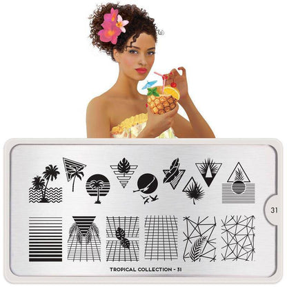 Tropical 31 ✦ Nail Stamping Plate - MoYou London