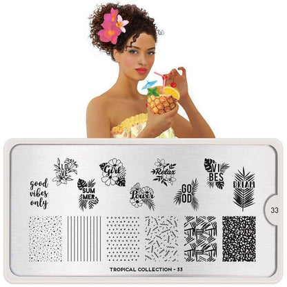 Tropical 33 ✦ Nail Stamping Plate - MoYou London