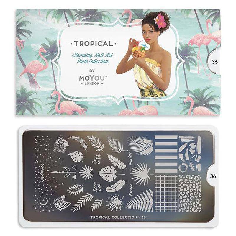 Tropical 36 ✦ Nail Stamping Plate - MoYou London
