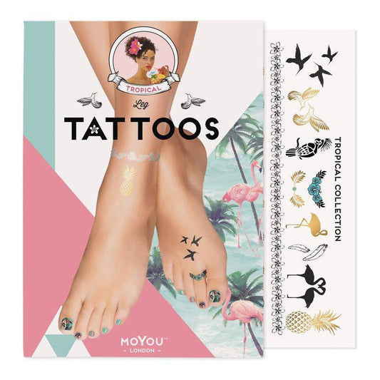 Tropical Feet Tattoo 01 - MoYou London