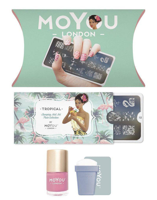 Tropical Starter Kit Nail Art Stencil MoYou London 