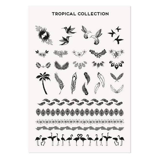 Tropical Tattoo Black 01 - MoYou London