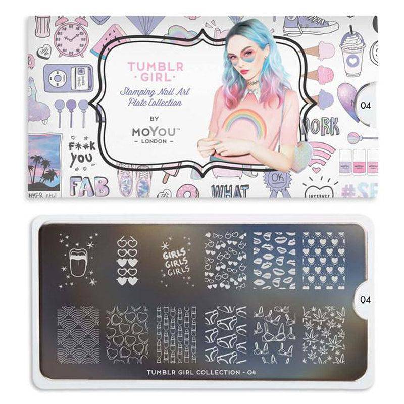 Tumblr Girl 04 ✦ Nail Stamping Plate - MoYou London