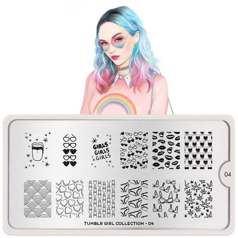 Tumblr Girl 04 ✦ Nail Stamping Plate - MoYou London