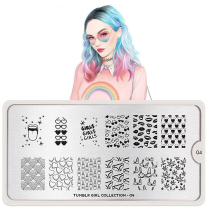 Tumblr Girl 04 ✦ Nail Stamping Plate - MoYou London
