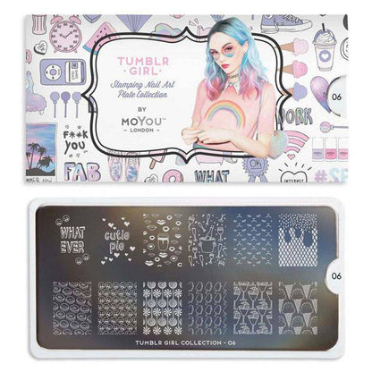 Tumblr Girl 06 ✦ Nail Stamping Plate - MoYou London