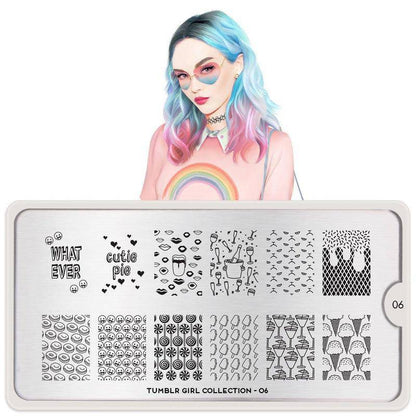 Tumblr Girl 06 ✦ Nail Stamping Plate - MoYou London