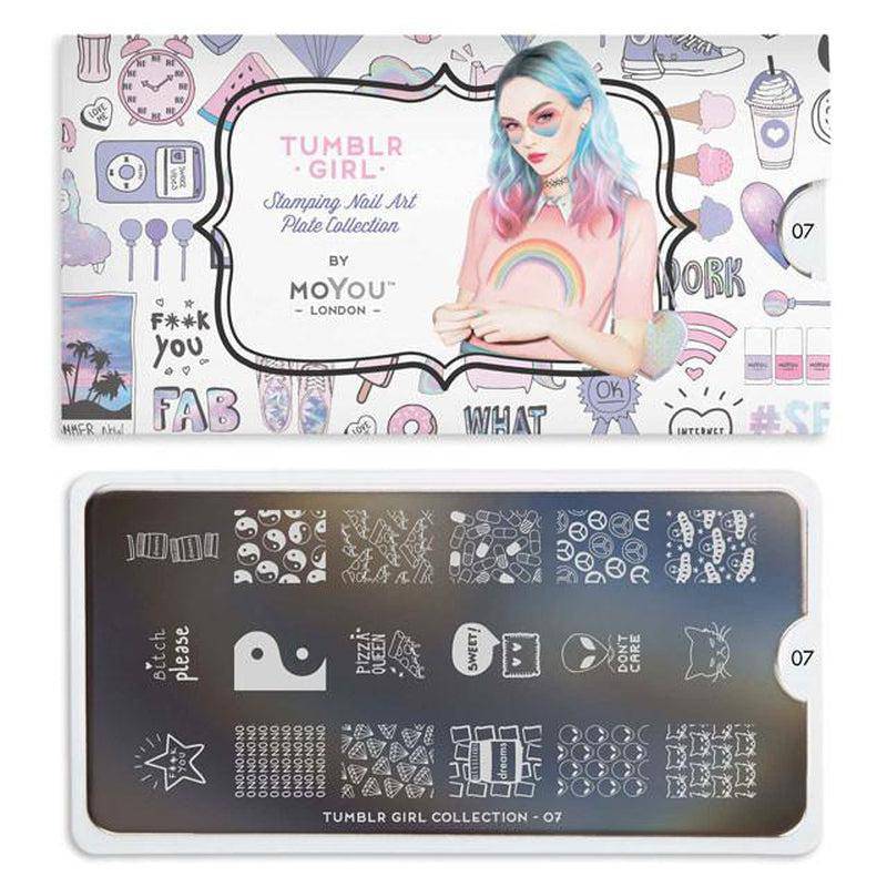 Tumblr Girl 07 ✦ Nail Stamping Plate - MoYou London