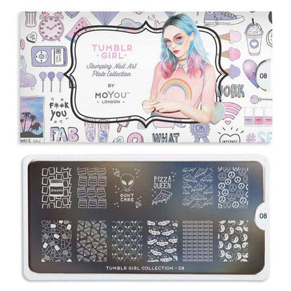 Tumblr Girl 08 ✦ Nail Stamping Plate - MoYou London
