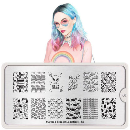 Tumblr Girl 08 ✦ Nail Stamping Plate - MoYou London