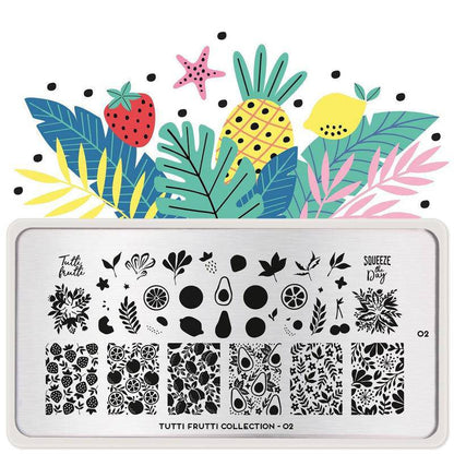 Tutti Frutti 02 ✦ Nail Stamping Plate - MoYou London