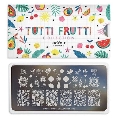 Tutti Frutti 02 ✦ Nail Stamping Plate - MoYou London