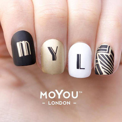 Typography 01 ✦ Nail Stamping Plate - MoYou London