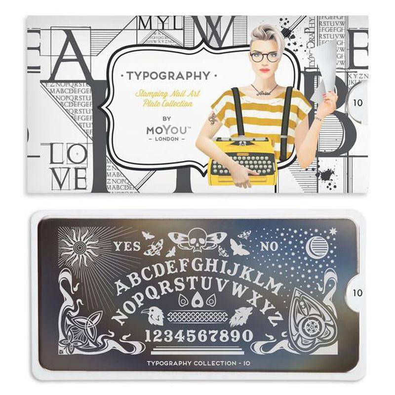 Typography 10 ✦ Nail Stamping Plate - MoYou London