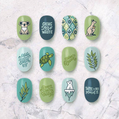 What the Plate 01 ✦ Earth Day Nail Stamping Plate - MoYou London