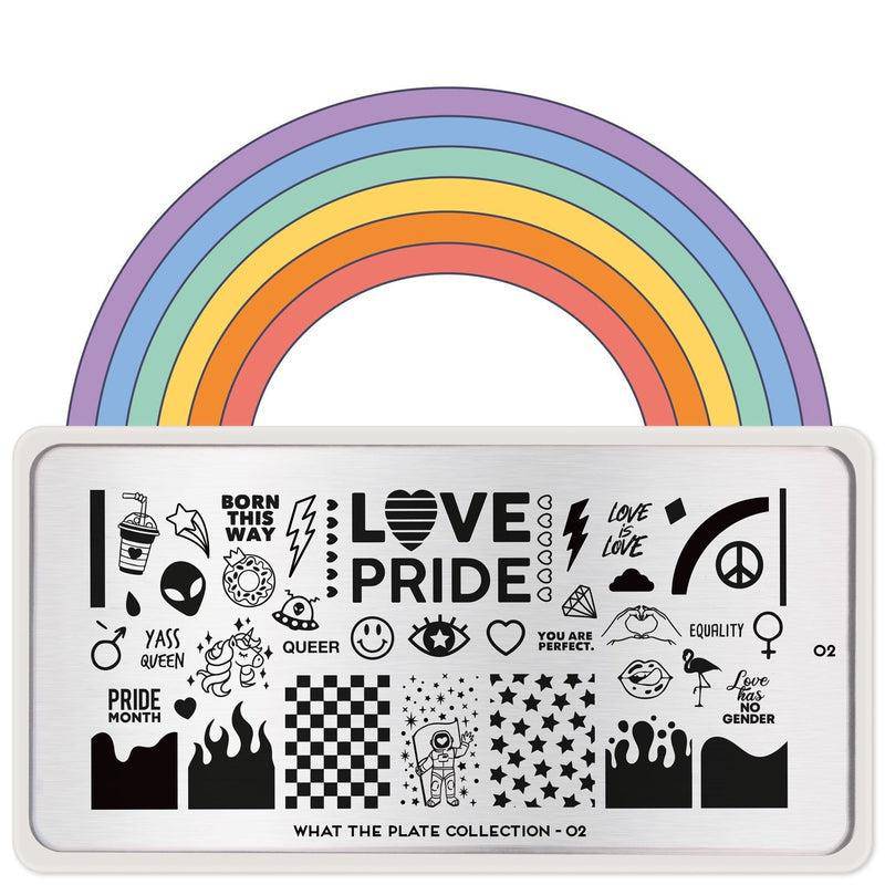 What the Plate 02 ✦ Pride Nail Stamping Plate - MoYou London