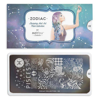 Zodiac 02 ✦ Nail Stamping Plate - MoYou London