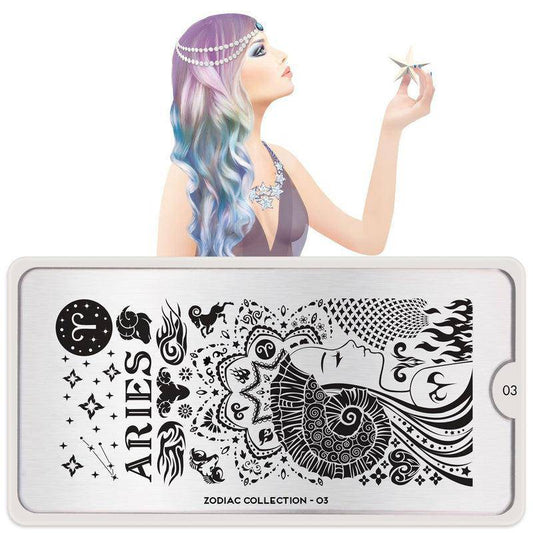 Zodiac 03 ✦ Nail Stamping Plate - MoYou London