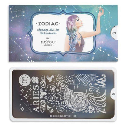 Zodiac 03 ✦ Nail Stamping Plate - MoYou London