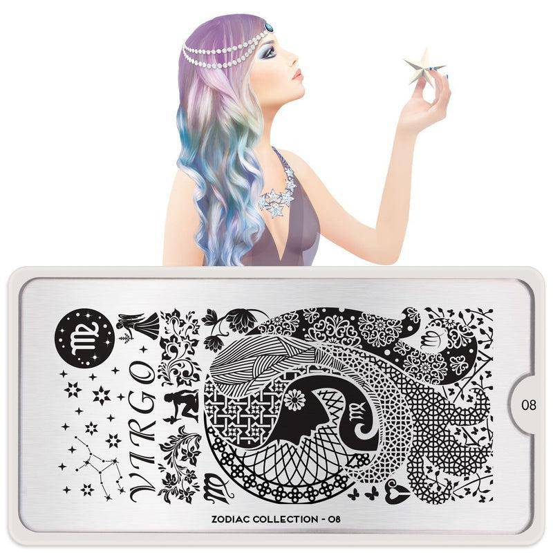 Zodiac 08 ✦ Nail Stamping Plate - MoYou London