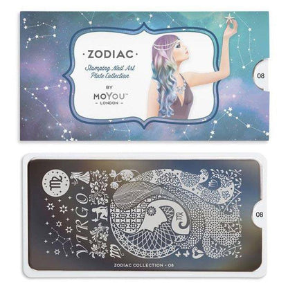 Zodiac 08 ✦ Nail Stamping Plate - MoYou London