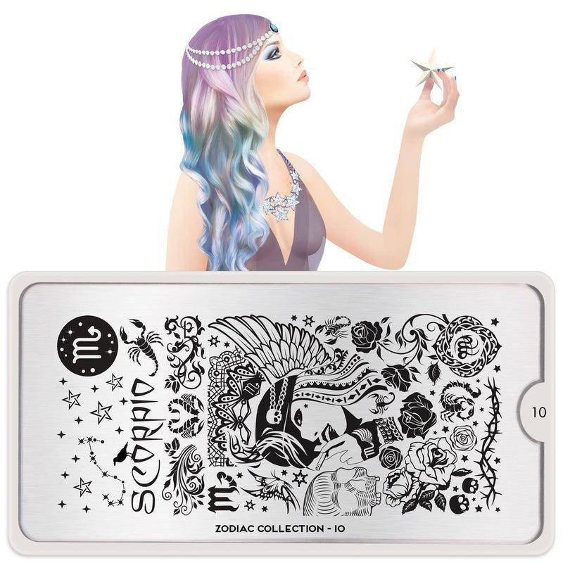 Zodiac 10 ✦ Nail Stamping Plate - MoYou London