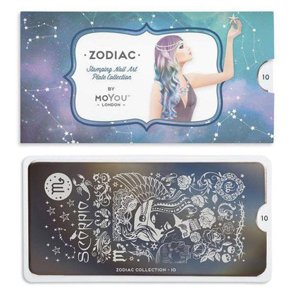 Zodiac 10 ✦ Nail Stamping Plate - MoYou London