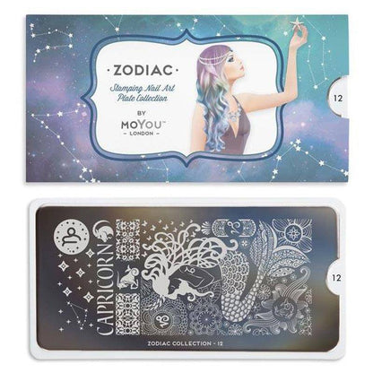 Zodiac 12 ✦ Nail Stamping Plate - MoYou London