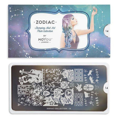 Zodiac 14 ✦ Nail Stamping Plate - MoYou London