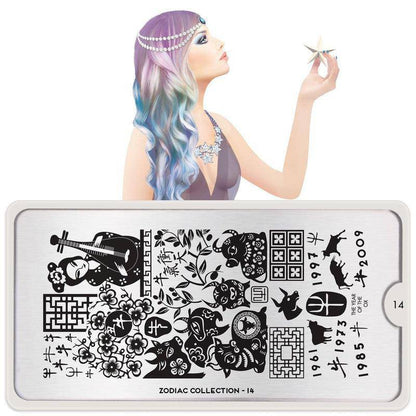 Zodiac 14 ✦ Nail Stamping Plate - MoYou London
