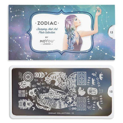 Zodiac 15 ✦ Nail Stamping Plate - MoYou London